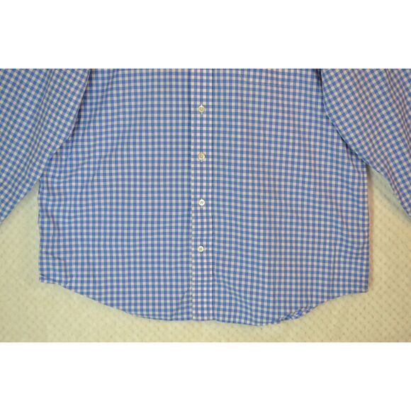 Vineyard Vines Men's XL Cooper Premium 120's Blue Checkered Button Down Shirt - Picture 3 of 12